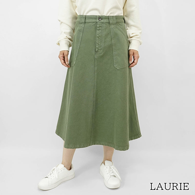 A.P.C. レディース ロングスカート LAURIE COGZV F06410 VERT カーキ KAA