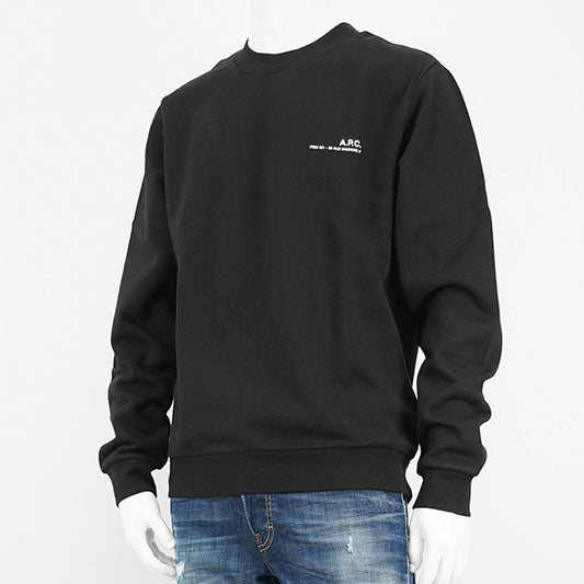 A.P.C. メンズ スウェットシャツ SWEAT STANDARD ITEM COHBP M27927 NOIR BLANC ブラック TZC