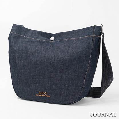 A.P.C. レディース メンズ ショルダーバッグ JOURNAL COHIZ M61939 INDIGO インディゴ IAI
