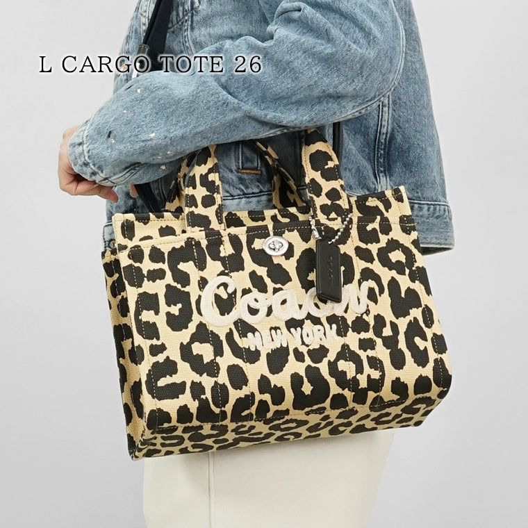 COACH レディース トートバッグ L CARGO TOTE 26 CP769 LHWLH レオパード LEOPARD