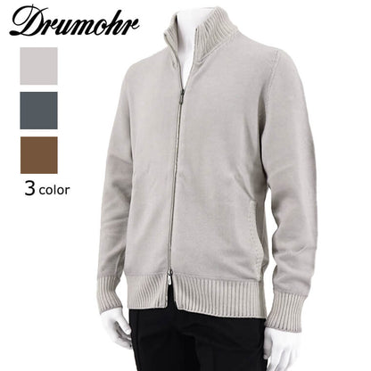 Drumohr メンズ ジップアップカーディガン D8M202AL 3カラー