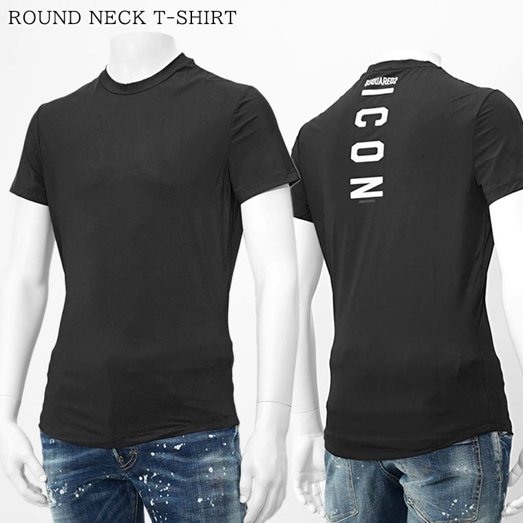 【SUMMER FINAL SALE】 DSQUARED2 UNDERWEAR ライン メンズ Tシャツ ROUND NECK T SHIRT D9M215830 ブラック 001