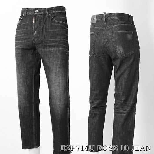 【SUMMER FINAL SALE】 DSQUARED2 KIDS キッズ ジーンズ D2P714U BOSS 10 JEAN DQ2241 D0ABS ウォッシュブラック DQ02