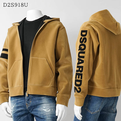 DSQUARED2 KIDS キッズ ジップアップパーカー D2S918U DQ3001 D0AF8 キャメル DQ721