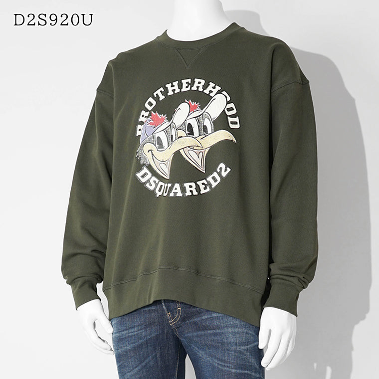 DSQUARED2 KIDS キッズ スウェットシャツ D2S920U DQ3003 D0AEY カーキ DQ518