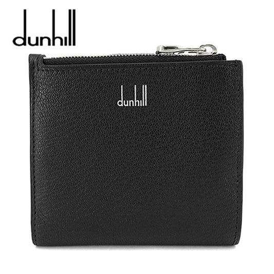 dunhill メンズ 2つ折り財布 デューク ファインレザー 9CC & コインパース ビルフォールド ウォレット DU23R2489GS BLACK ブラック 001