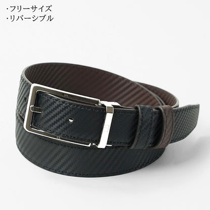 dunhill メンズ ベルト DU24R4T21RR ブラック ブラウン 001