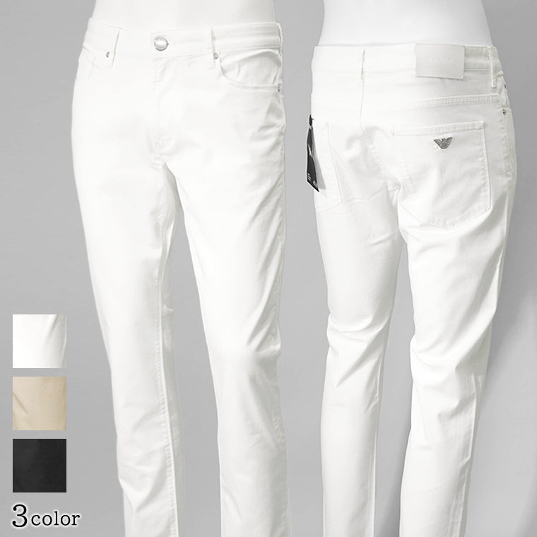 EMPORIO ARMANI メンズ ストレッチコットンパンツ EM000121 AF14123 3カラー