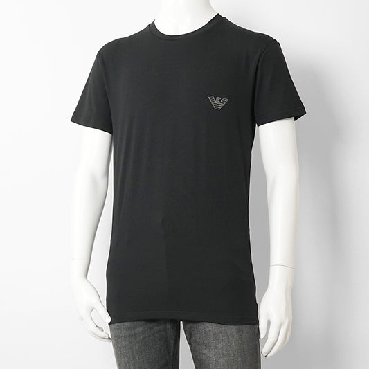 【SUMMER FINAL SALE】 EMPORIO ARMANI UNDERWEAR ライン メンズ Tシャツ EM000375 AF18890 BLACK ブラック UC001