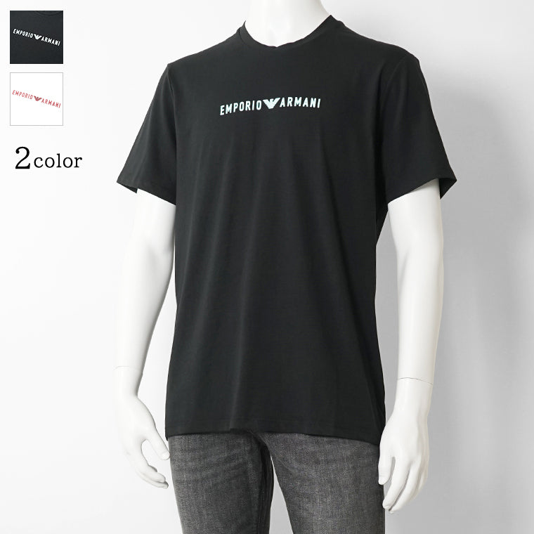 【SUMMER FINAL SALE】 EMPORIO ARMANI UNDERWEAR ライン メンズ Tシャツ EM000377 AF19055 2カラー