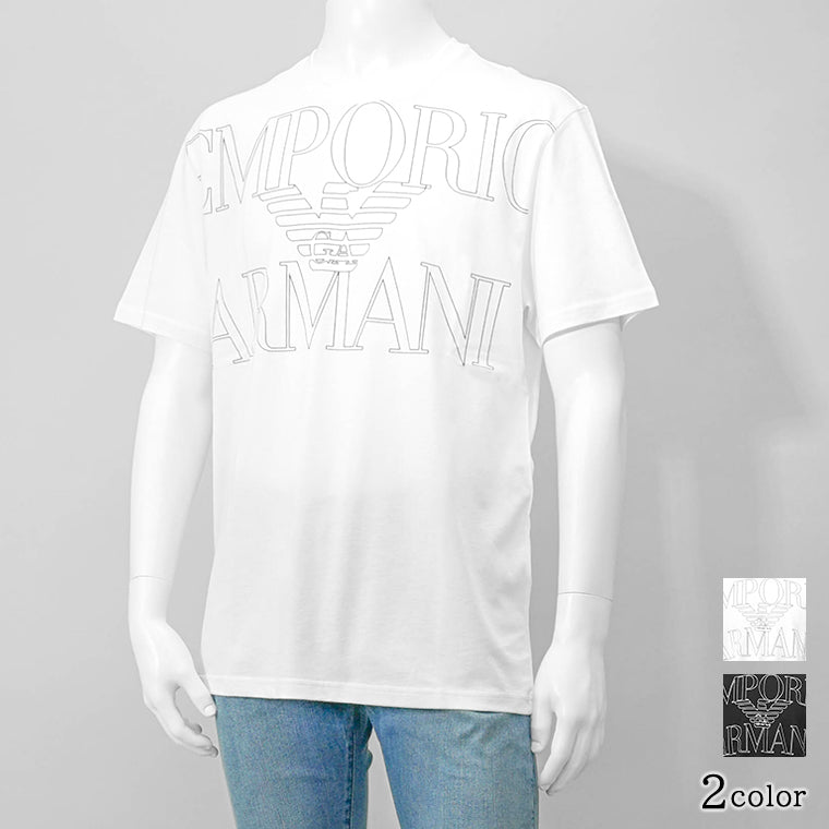【SUMMER FINAL SALE】 EMPORIO ARMANI SWIMWEARライン メンズ Tシャツ EM000574 AF12326 2カラー