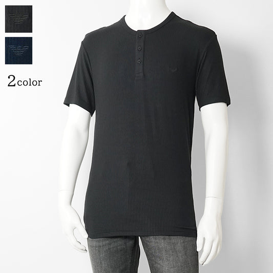 【SUMMER FINAL SALE】 EMPORIO ARMANI UNDERWEAR ライン メンズ ヘンリーネックTシャツ EM000623 AF18892 2カラー