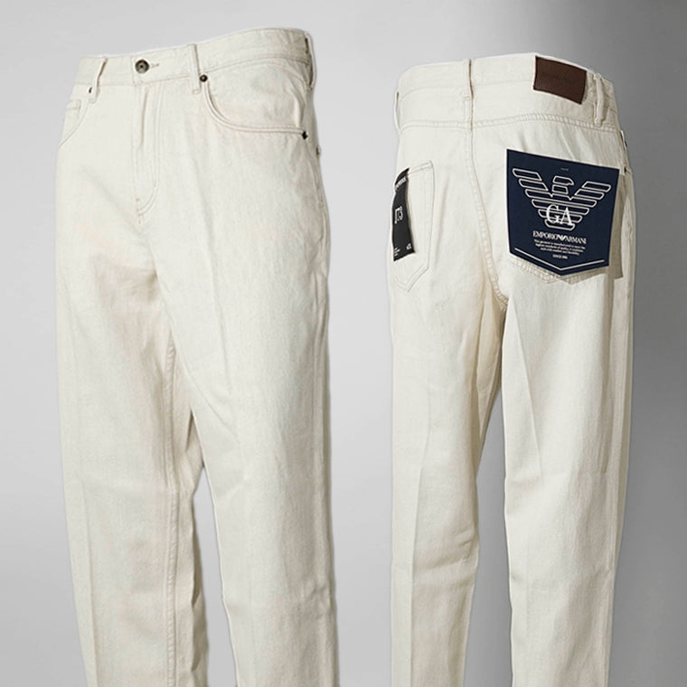 EMPORIO ARMANI メンズ ジーンズ EM000664 AF24870 TOFU アイボリー U1060
