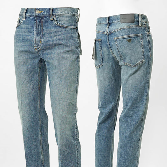 EMPORIO ARMANI メンズ ジーンズ EM000763 AF17486 LIGHT BLUE DENIM ウォッシュライトブルー MB003