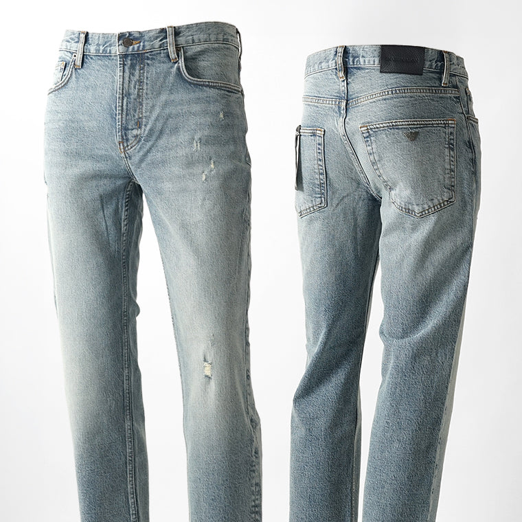 EMPORIO ARMANI メンズ ジーンズ EM000763 AF25398 LIGHT BLUE DENIM ライトブルー MB003