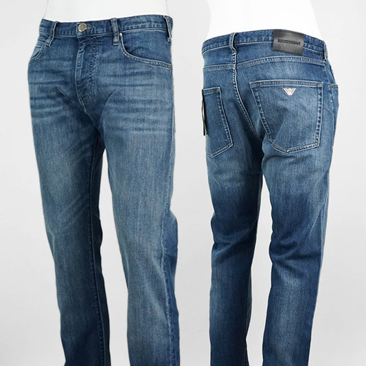 EMPORIO ARMANI メンズ ジーンズ EM001370 AF14116 MEDIUM BLUE DENIM ウォッシュブルー MB002