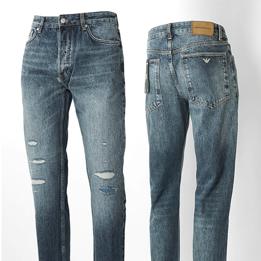EMPORIO ARMANI メンズ ジーンズ EM006484 AF29571 MEDIUM BLUE DENIM ウォッシュブルー MB002