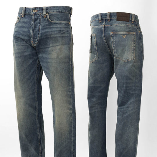 EMPORIO ARMANI メンズ ジーンズ EM006492 AF27565 BLUE DENIM ウォッシュブルー MB001