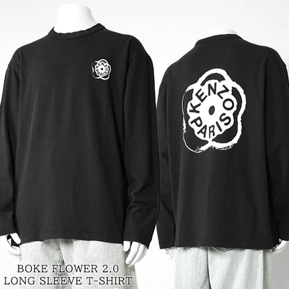 KENZO メンズ 長袖Tシャツ BOKE FLOWER 2.0 LONG SLEEVE T SHIRT FG55TL3024SK BLACK ブラック 99J