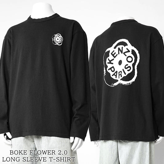 KENZO メンズ 長袖Tシャツ BOKE FLOWER 2.0 LONG SLEEVE T SHIRT FG55TL3024SK BLACK ブラック 99J