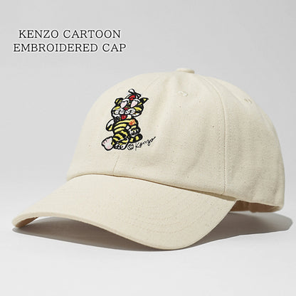 KENZO メンズ レディース キャップ KENZO CARTOON EMBROIDERED CAP IN COTTON FG58AC111F45 アイボリー 11