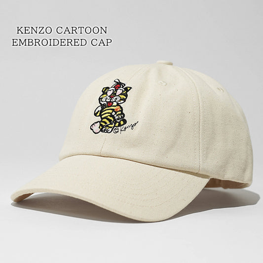 KENZO メンズ レディース キャップ KENZO CARTOON EMBROIDERED CAP IN COTTON FG58AC111F45 アイボリー 11