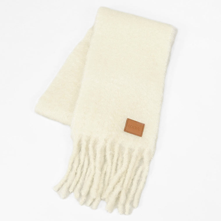 LOEWE レディース メンズ マフラー FSA6SS1X05 WHITE ホワイト系 2100
