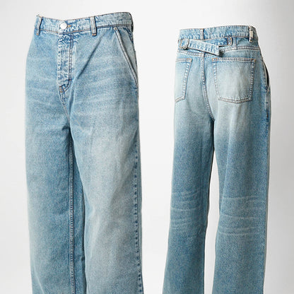 AMI メンズ ジーンズ HTR821 DE0046 BLEU USED ウォッシュブルー 480