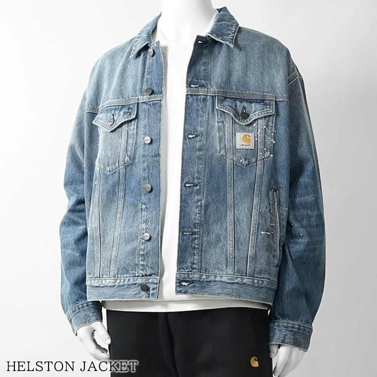 Carhartt WIP メンズ デニムジャケット HELSTON JACKET I033352 BLUE ウォッシュブルー 01EJ