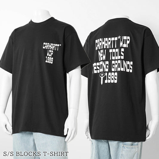 【2026SS SUMMER SALE】Carhartt WIP メンズ Tシャツ S S BLOCKS T SHIRT I036231 BLACK ブラック 89XX