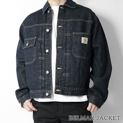 Carhartt WIP メンズ デニムジャケット BELMAR JACKET I036586 BLUE RINSED インディゴ 0102
