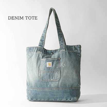 Carhartt WIP メンズ レディース トートバッグ DENIM TOTE I037032 BLUE ウォッシュブルー 01EJ