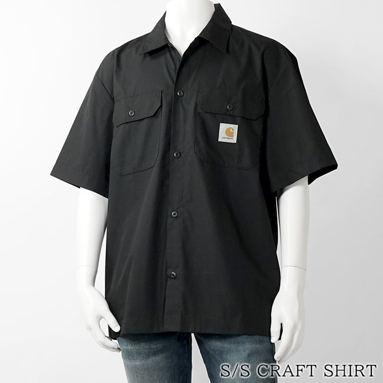 【2026SS SUMMER SALE】Carhartt WIP メンズ シャツ S S CRAFT SHIRT IO35232 BLACK ブラック 89XX