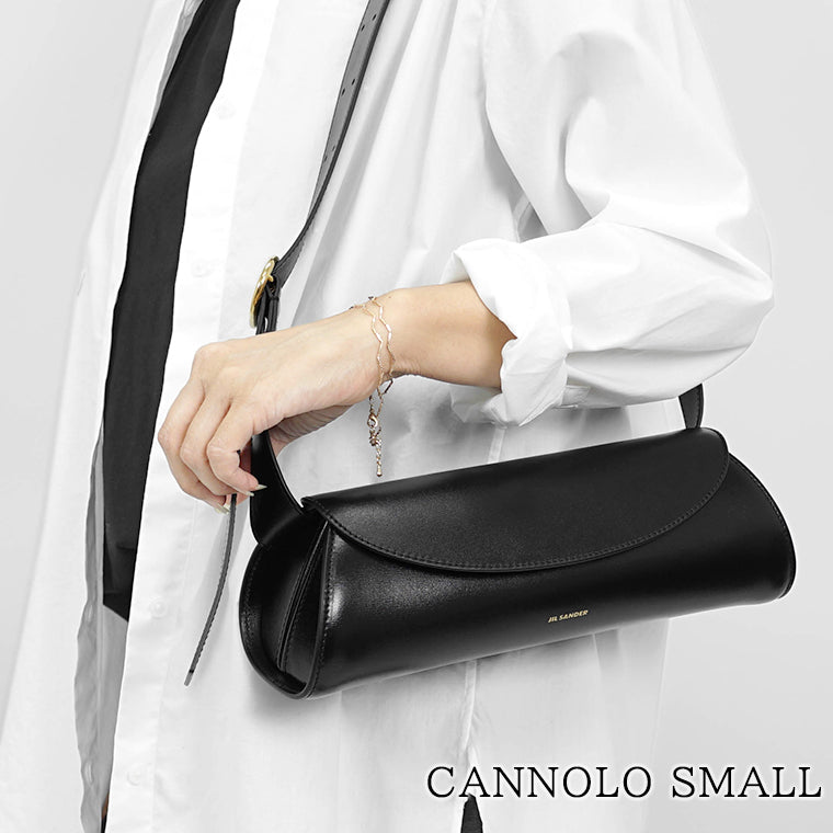 JIL SANDER レディース ハンドバッグ CANNOLO SMALL J07WD0023 P4840 BLACK ブラック 001