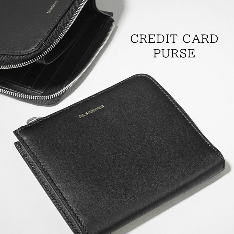 JIL SANDER メンズ レディース コイン＆カードケース CREDIT CARD PURSE J25UI0004 P5995 BLACK ブラック 001
