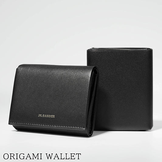 JIL SANDER メンズ レディース 3つ折り財布 ORIGAMI WALLET J25UI0005 P5995 BLACK ブラック 001