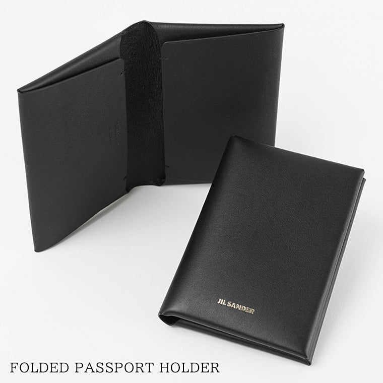 JIL SANDER メンズ レディース パスポートカバー FOLDED PASSPORT HOLDER J28VL0005 P5713 BLACK ブラック 001