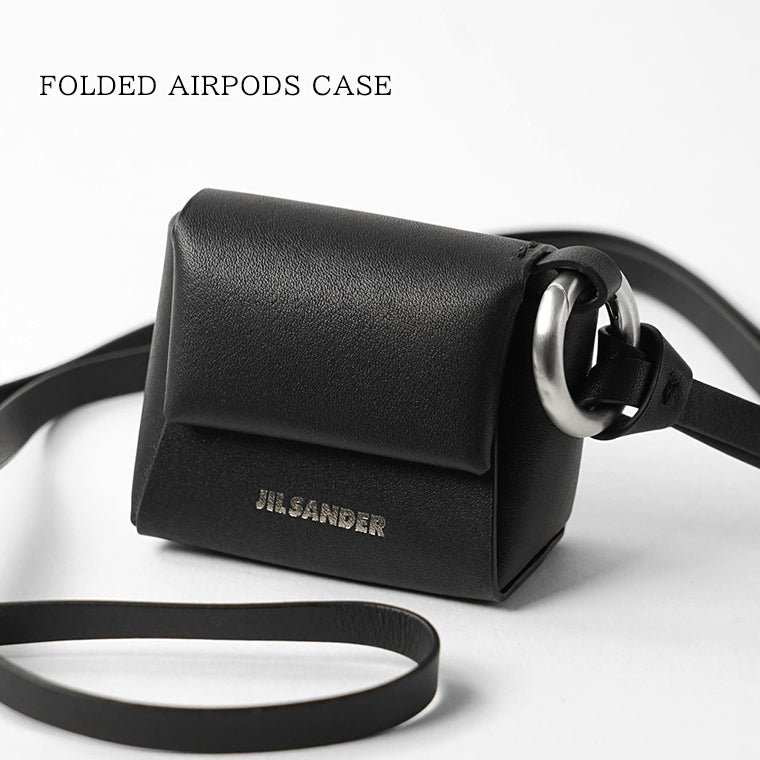 JIL SANDER メンズ レディース イヤホンケース FOLDED AIRPODS CASE J28VL0006 P5713 BLACK ブラック 001