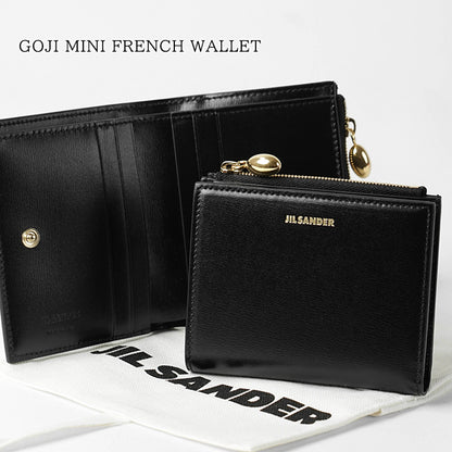 JIL SANDER レディース メンズ 2つ折り財布 GOJI MINI FRENCH WALLET J66UI0006 P4840 BLACK ブラック 001