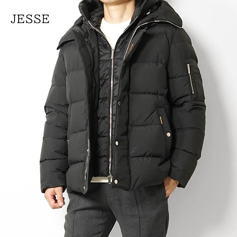 MooRER メンズ ダウンジャケット JESSE STP ブラック NERO