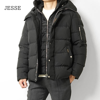 MooRER メンズ ダウンジャケット JESSE STP ブラック NERO