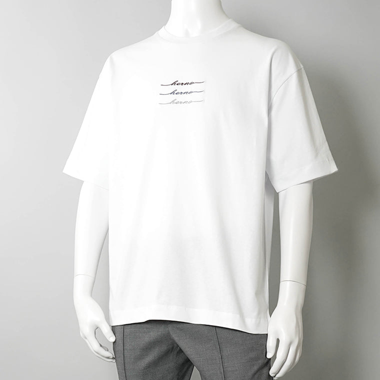 【2026SS SUMMER SALE】HERNO メンズ Tシャツ JG000283U 52000 ホワイト 1000