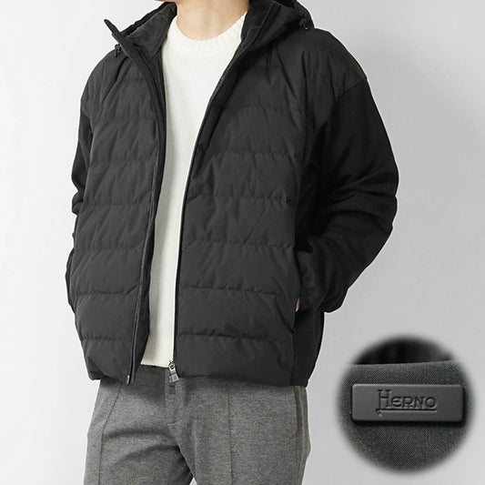 【2025AW FINAL CLEARANCE】 HERNO メンズ ダウンジャケット JP000112U 52076 ブラック 9300