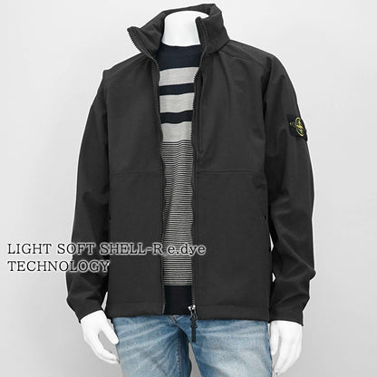 STONE ISLAND メンズ ブルゾン LIGHT SOFT SHELL R e dye TECHNOLOGY K1S154100010 S0A22 ブラック V0029
