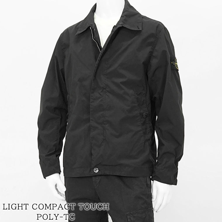 STONE ISLAND メンズ ブルゾン LIGHT COMPACT TOUCH POLY TC K1S154100025 S0042 ブラック V0029