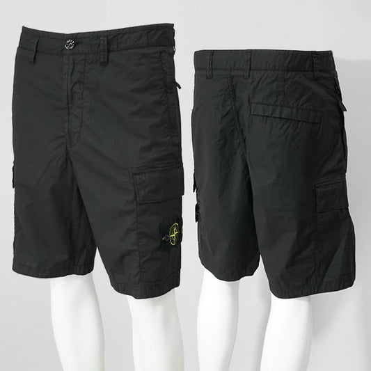 【SUMMER FINAL SALE】 STONE ISLAND メンズ ショートパンツ K1S15L100L08 S0003 ブラック V0029