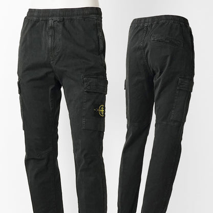 STONE ISLAND メンズ カーゴパンツ K2S153100033 S00L1 ウォッシュブラック V0129
