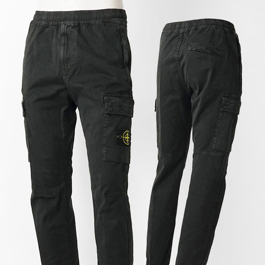 【2025AW FINAL CLEARANCE】 STONE ISLAND メンズ カーゴパンツ K2S153100033 S00L1 ウォッシュブラック V0129