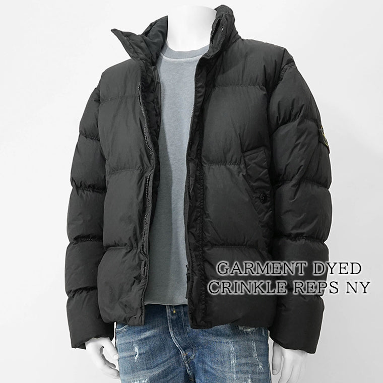 STONE ISLAND メンズ ダウンジャケット GARMENT DYED CRINKLE REPS NY K2S154100010 S0A23 ブラック V0029