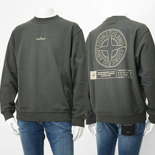 STONE ISLAND メンズ スウェットシャツ K2S156100018 S0195 グレー V0062